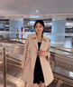 clotho Rennie品牌女裝風衣外套女2025春秋新款小個子時尚氣質(zhì)高級休閑百搭大衣 米色 M 曬單實拍圖