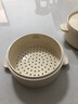 北鼎（Buydeem）蓮露白中式家用陶瓷盤 搭配蒸燉鍋 3系陶瓷蒸架 20cm 曬單實拍圖