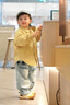 巴拉巴拉童裝薄外套幼童裝寶寶外套男童女童2025新款秋裝格子萌趣印花衣服 淺黃30032 100 曬單實拍圖