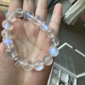 奧洛黛婭天然斯里蘭卡冰種玻璃體強藍光白月光石手鏈送老婆女友生日禮物 【珠寶級】玻璃體天然藍月光10mm 曬單實(shí)拍圖
