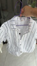 蘿卜唄唄（LUOBOBEIBEI）男童禮服夏季休閑襯衫背帶褲套裝生日主持演出服 襯衫四件套 130  曬單實(shí)拍圖