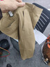 悅景圣秋冬厚款2件裝純棉寬松中老年休閑褲高腰深檔抗皺西裝褲款爸爸褲 b夏季夏款灰色和淺卡  薄款 32 2尺5  120斤 曬單實(shí)拍圖