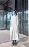 CEENIU長款防曬衣女2025新款冰絲全身防曬服沙灘皮膚衣連帽長袖遮陽騎行 淺灰色+鏡片款 UPF50+ 均碼 【建議80-130斤】 曬單實拍圖