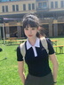 S·J·V·Kpolo領(lǐng)正肩短袖t恤女夏季小眾設計感學(xué)院風(fēng)修身收腰甜辣妹上衣ins 藏青色【優(yōu)質(zhì)款】 S （適合80-90斤） 曬單實(shí)拍圖