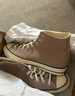 匡威（Converse）官方 1970S運動(dòng)高幫帆布鞋美拉德淺咖啡色A06520C A06520C 38 曬單實(shí)拍圖