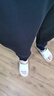 安踏運動(dòng)長(cháng)褲女夏季跑步簡(jiǎn)約針織束口長(cháng)褲子潮流百搭寬松休閑褲 曬單實(shí)拍圖
