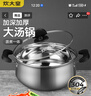 炊大皇 湯鍋304不銹鋼加厚20cm小奶鍋煮面無(wú)涂層燉湯鍋燃?xì)庠铍姶艩t通用 曬單實(shí)拍圖