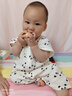 新生嬰兒連體衣爬服夏季短袖哈衣純棉紗布寶寶a類兒童薄款家居服 個性熊貓 90cm 曬單實拍圖