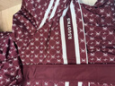 鴨鴨中長(zhǎng)款羽絨服女士2025年冬季新款潮流撞色連帽收腰顯瘦派克服外套 粉色 M 曬單實(shí)拍圖