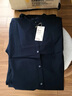 無(wú)印良品（MUJI）女式馬德拉斯格紋吊帶連衣裙女裝裙子格子裙純棉全棉長(zhǎng)裙BC2IIA4S 深藏青色格紋 L 165/88A 曬單實(shí)拍圖