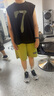 卡兔藍(lán)貓（KATULANMAO）男童無袖套裝夏裝帥氣潮兒童夏季薄款衣服7到8九十一歲男孩兩件套 綠色 170 曬單實拍圖