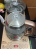 開品 全自動底部上水感應(yīng)續(xù)水燒水壺 家用辦公電茶爐燒水消毒電熱水壺 嵌入式玻璃燒水壺茶桌一體套裝 1L 金色尺寸20X37CM 燒水煮杯 桶水款 曬單實(shí)拍圖