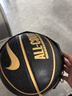 耐克（NIKE）籃球比賽訓練室內外通用7號花瓣款N100436907007/DO8258-070黑金 曬單實(shí)拍圖