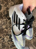 adidas小李子阿迪達斯兒童足球鞋F(xiàn)50 TF碎釘足球訓練鞋校園男女孩IE9082 茄紫白IE9082 36 220CHN 曬單實拍圖
