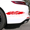 潤華年車(chē)身拉花疤痕刮痕刮花汽車(chē)貼紙劃痕遮擋貼花遮蓋車(chē)門(mén)創(chuàng  )意個(gè)性網(wǎng)紅 【50cm黑紅】運動(dòng)火焰1對裝 曬單實(shí)拍圖