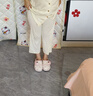 潔麗雅產(chǎn)后抗菌月子鞋女孕婦秋冬款女包跟防滑防臭軟底外穿透氣棉拖鞋女 淡粉小花 38-39 【適合37-38碼】 曬單實(shí)拍圖