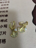 沄汧耳釘耳環(huán)耳飾生日禮物女生2025年新款耳墜氣質(zhì)高級感小眾首飾飾品 貓眼石銀杏葉耳墜一對 曬單實(shí)拍圖