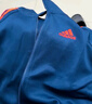 阿迪達斯（adidas）兒童外套秋季兒童開(kāi)衫戶(hù)外運動(dòng)百搭立領(lǐng)外套  藍/橘 152 曬單實(shí)拍圖
