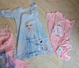 迪士尼（Disney）兒童睡衣冰雪奇緣女童睡裙女孩寶寶家居服夏秋空調(diào)房睡衣 藍(lán)色140 曬單實(shí)拍圖
