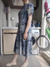 俞兆林（YUZHAOLIN）媽媽夏裝洋氣高貴改良旗袍連衣裙中老年女裝夏季新款國風裙子女裝 綠色 XL  供參考100斤內(nèi) 曬單實拍圖