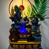 沛致小型假山流水?dāng)[件循環(huán)水招財風(fēng)水輪客廳辦公室桌面裝飾喬遷開業(yè)禮 【XW2537特小號無燈圈無霧化器】 曬單實拍圖