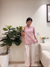 雅鹿媽媽裝夏裝2025新款國(guó)風(fēng)套裝洋氣中年女士上衣中老年人棉麻兩件套 粉紫色套裝 3XL (建議110-125斤) 曬單實(shí)拍圖