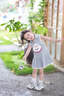可英 GOWINBABY女童連衣裙韓式俏皮可愛2025夏季女孩多巴胺背心裙女寶卡通公主裙 灰色 100 （適合身高90cm-100cm） 曬單實(shí)拍圖