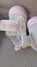 泰蘭尼斯童鞋初秋311幼兒園室內(nèi)鞋女童軟底兒童帆布鞋白/粉24碼 曬單實(shí)拍圖
