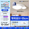 惠普全光譜護(hù)眼臥室燈吸頂燈超薄亮LED兒童房間書房中山燈具包安裝 曬單實(shí)拍圖