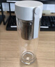 米家玻璃杯 雙層帶茶隔水杯 耐高溫泡茶杯  加厚透明杯子400mL 金屬灰 曬單實拍圖