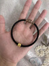 老鳳祥六字真言黃金手鏈男女款足金轉(zhuǎn)運(yùn)珠手繩飾品情人節(jié)生日禮物送男友 六字真言手鏈 約0.3g 曬單實(shí)拍圖