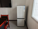 海爾（Haier）冰箱出品雙開(kāi)門二門177升冰箱家用小型冰箱租房省電不占地冷藏冷凍兩用統(tǒng)帥家用小冰箱 以舊換新 177升雙門冰箱節(jié)能省電 兩天約用1度電 曬單實(shí)拍圖