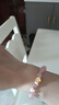 中國黃金（CHINA GOLD）足金小桃花轉(zhuǎn)運珠手串女新款手鏈送老七夕情人節(jié)禮物送女朋友老婆 【桃花灼灼】桃花手串 約0.49g 曬單實拍圖
