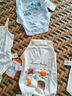 貝瑞加（Babyprints）嬰兒包屁衣2件裝男女寶寶純棉連體衣薄款吊帶三角爬服哈衣 象熊73 曬單實拍圖