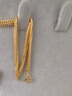 金至尊黃金素鏈黃金項(xiàng)鏈女肖邦鏈鎖骨鏈W扣999足金計(jì)價(jià) 5.5克 曬單實(shí)拍圖