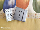 飛利浦（PHILIPS）開(kāi)關(guān)插座家用恒曦86型空調(diào)一開(kāi)雙控網(wǎng)絡(luò)面板深灰色 一開(kāi)單控五孔 插座 曬單實(shí)拍圖