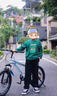 班納班納男童衛(wèi)衣秋裝童裝2025新款早秋衣服長袖韓版童裝潮時髦兒童上衣 N帽子焦橙+彩條米白 120 曬單實拍圖