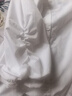 百圖betu女裝2025夏季新款襯衫法式插肩泡泡袖七分袖襯衫女2503D14 白色 M 曬單實(shí)拍圖