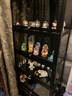 竹山下手辦柜展示柜樂高盲盒模型玩具多功能陳列架帶燈帶鎖多層收納柜子 六層丨暗夜黑80cm-帶鎖款 曬單實(shí)拍圖