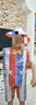 布魯丁環(huán)保服裝兒童時裝秀男生環(huán)保服裝兒童時裝秀幼兒園手工材料diy衣 紅色男款短褲 150 cm 曬單實(shí)拍圖