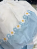 女童學(xué)院風(fēng)套裝夏季2025新款兒童洋氣上衣夏裝小女孩百褶裙兩件套 藍(lán)色【上衣+裙子】 130 曬單實(shí)拍圖