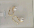 珍珠皇后 S925銀8-9mm淡水珍珠耳飾高跟鞋耳勾七夕情人節(jié)禮物節(jié)日禮物 曬單實(shí)拍圖