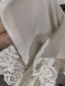梵希蔓別致鏤空白色連衣裙女2025年夏季新款法式蕾絲收腰氣質(zhì)裙子 M6851 杏色 M 曬單實(shí)拍圖