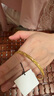 金至尊（3DG Jewellery）碎碎冰黃金手鐲999足金實(shí)心手鐲首飾送老婆媽媽女神節禮物計價(jià) 實(shí)心款-60圈24.44克-KB01012024 曬單實(shí)拍圖