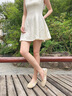 妙麗（Millies）品牌輕奢船鞋女平底真皮時(shí)尚德訓(xùn)芭蕾鞋2025夏季新款百搭休閑單鞋 米色 38 (240mm)  標(biāo)準(zhǔn)碼 曬單實(shí)拍圖