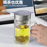 富光雙層玻璃杯支持團購定制泡茶杯辦公杯帶把 大容量男女水杯子580ML 曬單實拍圖