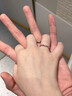 莫比烏斯環(huán)情侶戒指一對戒莫桑鉆女朋友老婆生日禮物送女友 莫比烏斯環(huán) 曬單實(shí)拍圖