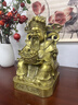 天祥緣 銅財(cái)神爺佛像擺件黃銅文財(cái)神居家供奉家用辦公室店鋪開業(yè)禮品 33號(hào)元寶財(cái)神 黃銅色 曬單實(shí)拍圖
