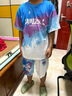 G.DUCKKIDS兒童夏季套裝2025新款男童速干套裝短袖運動服帥氣休閑夏裝兩件套 紫色【短袖】漸變套裝 薄款 150 碼適合140-150cm【65-80斤】 曬單實拍圖