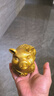 玄眾閣金豬吉祥物補(bǔ)角豬形飾品銅豬擺件西北缺角化解金屬生肖豬 百福豬高13Cm 曬單實(shí)拍圖